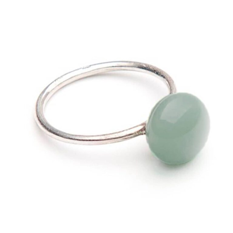 olcsó ezüst gyűrű bürökzöld fragil