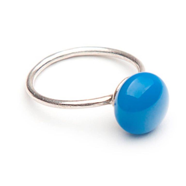olcsó ezüst gyűrű kék fragil