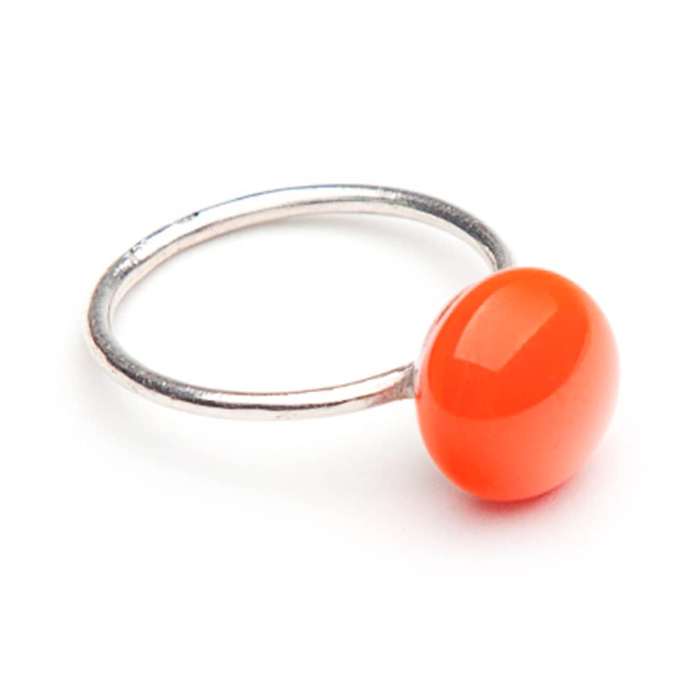 olcsó ezüst gyűrű narancssárga fragil